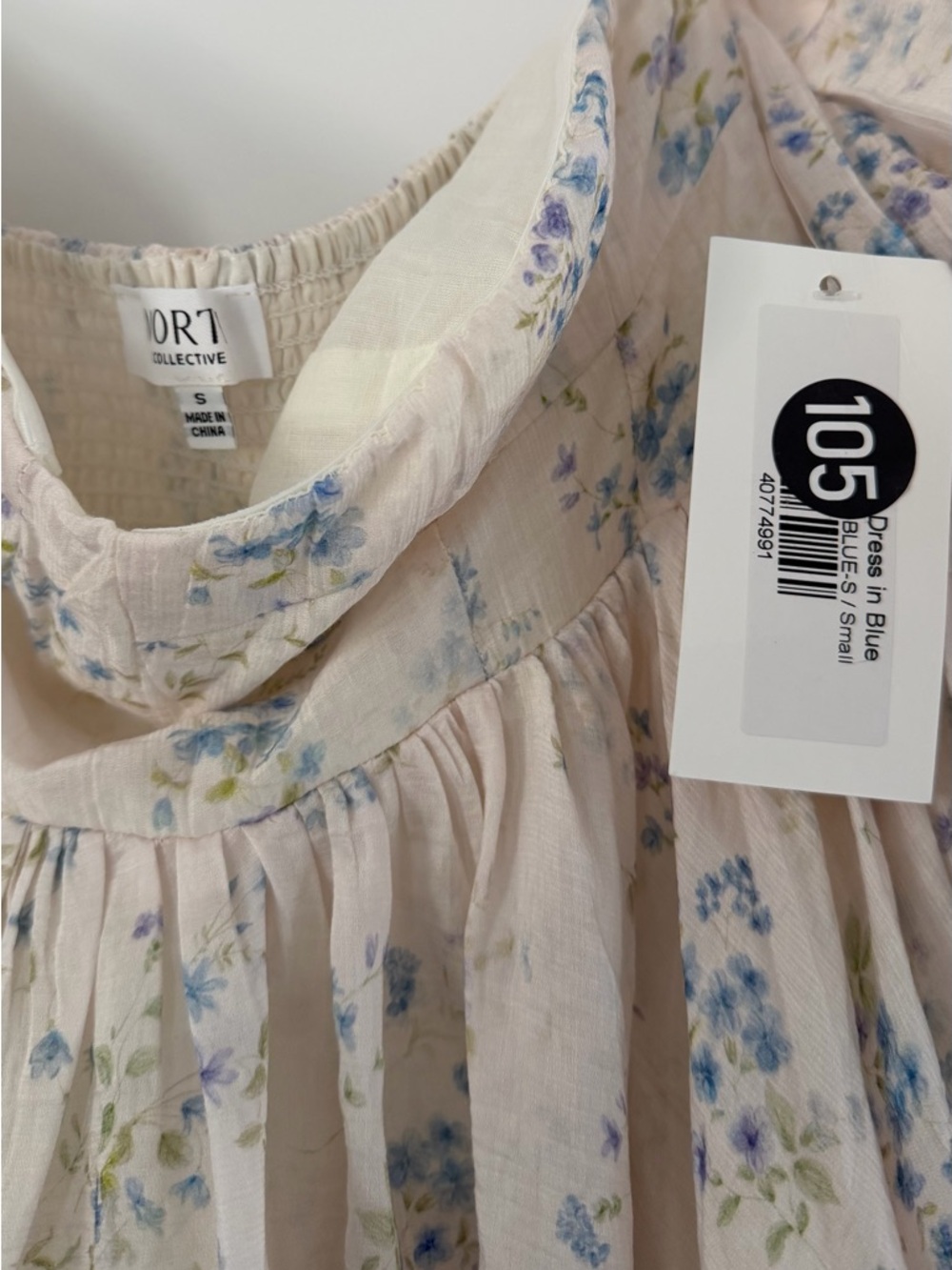 Worth Collective Delilah Maxi Dress in Blue Floral - Picture 2 of 5